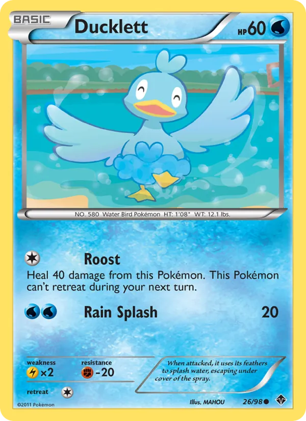 Ducklett Pokémon card
