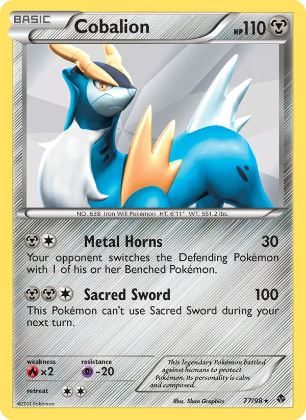 Cobalion Pokémon card