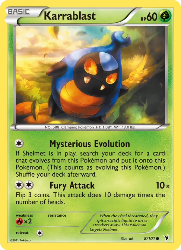 Karrablast card