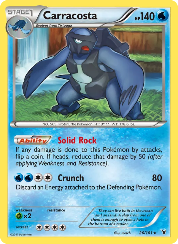 Carracosta Pokémon card