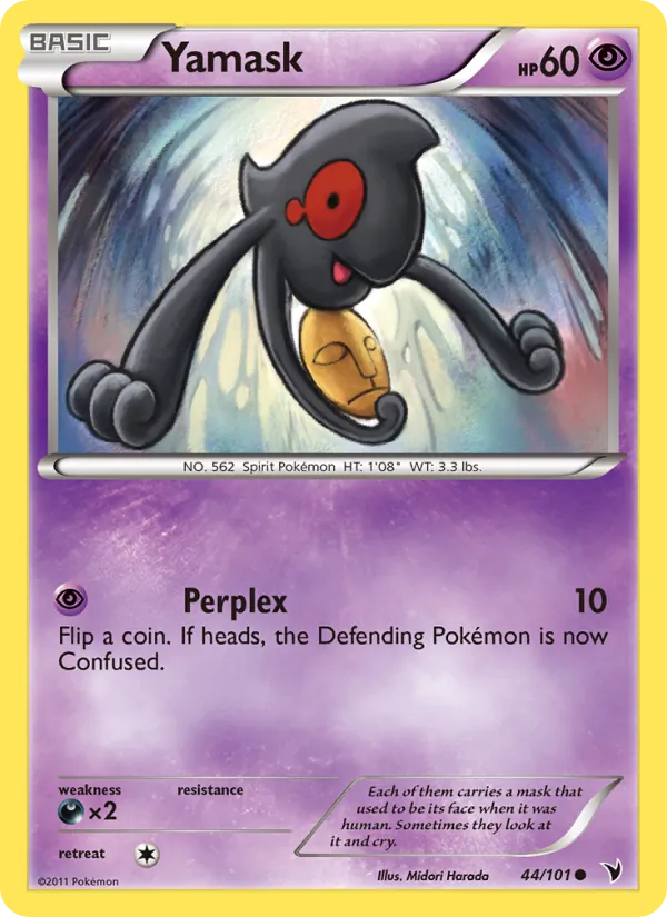 Yamask Pokémon card