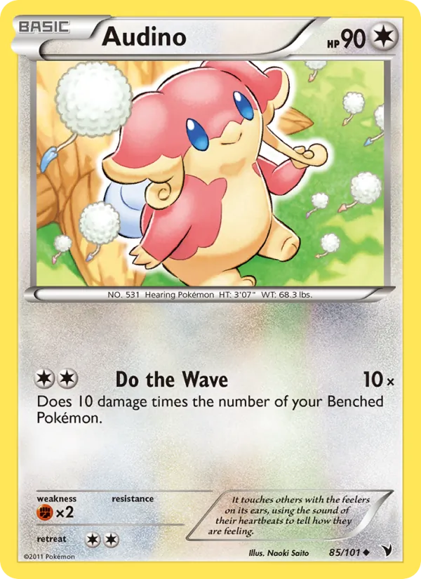 Audino Pokémon card