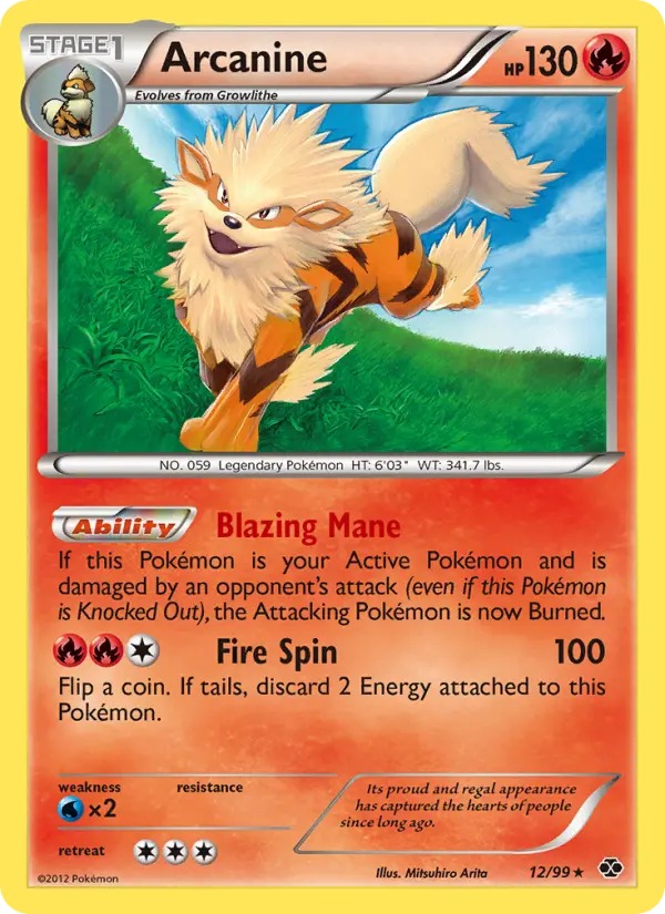Arcanine Pokémon card