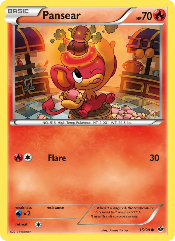 Pansear Pokémon card