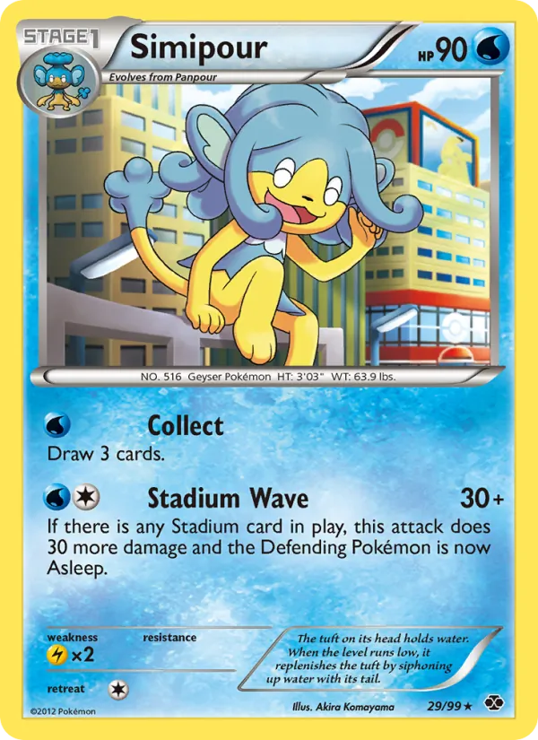 Simipour card