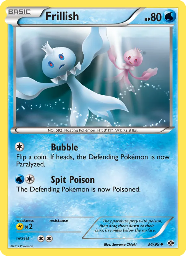 Frillish Pokémon card