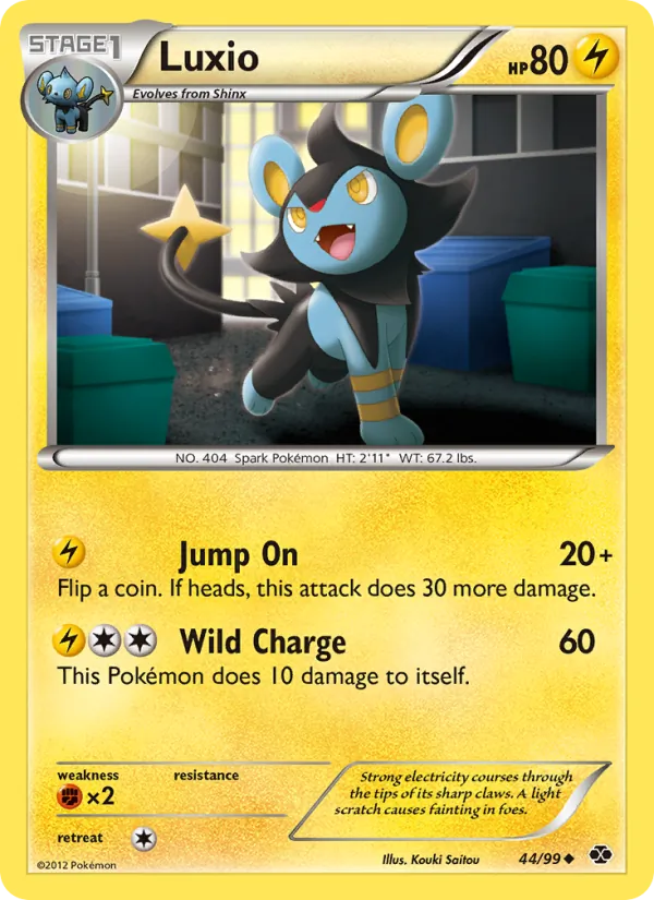 Luxio Pokémon card