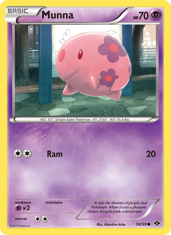Munna Pokémon card