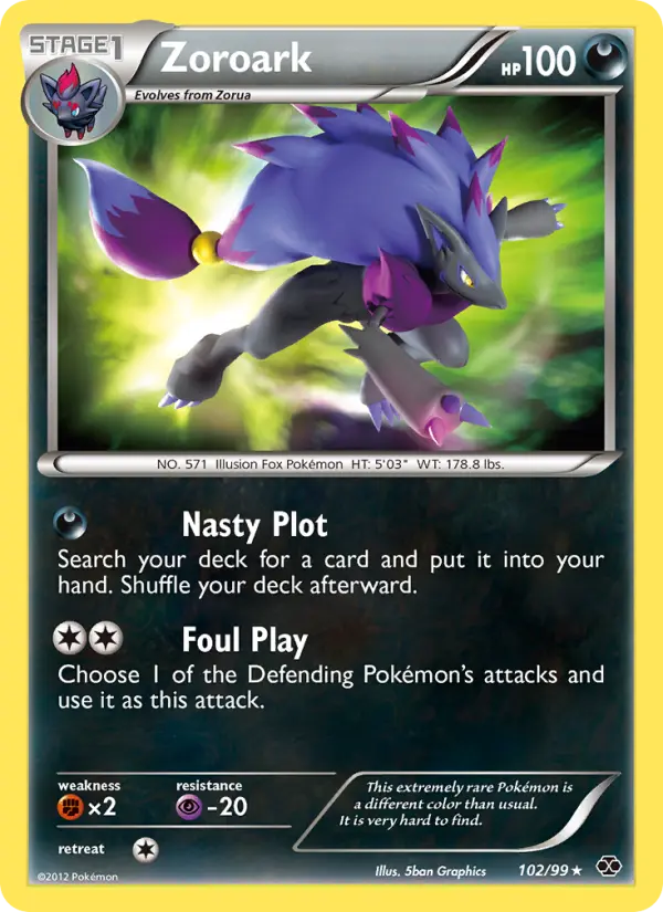 Zoroark Pokémon card