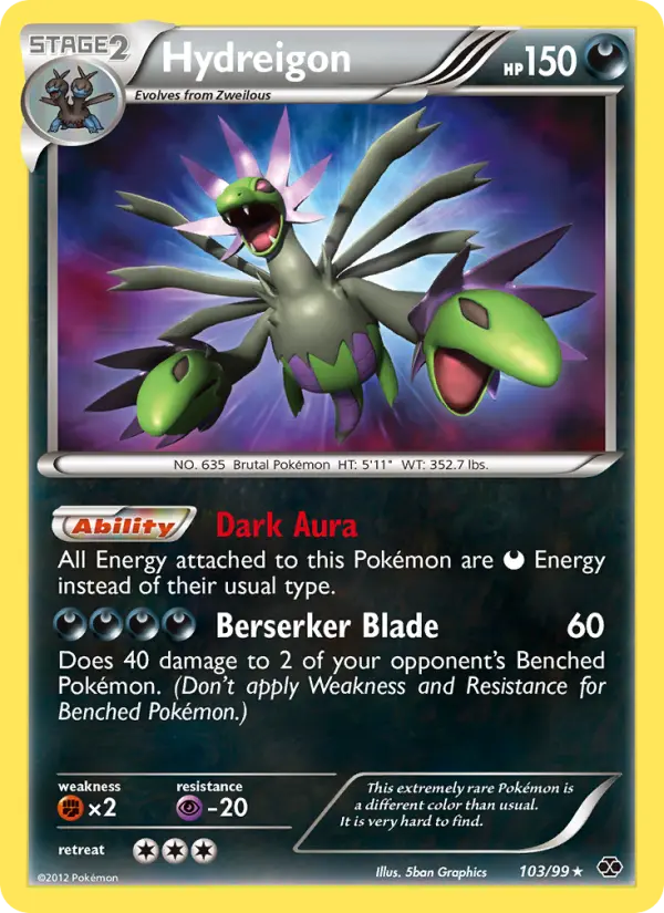 Hydreigon Pokémon card