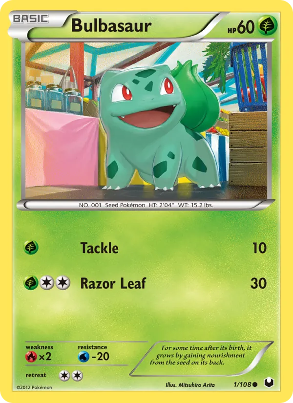Bulbasaur Pokémon card