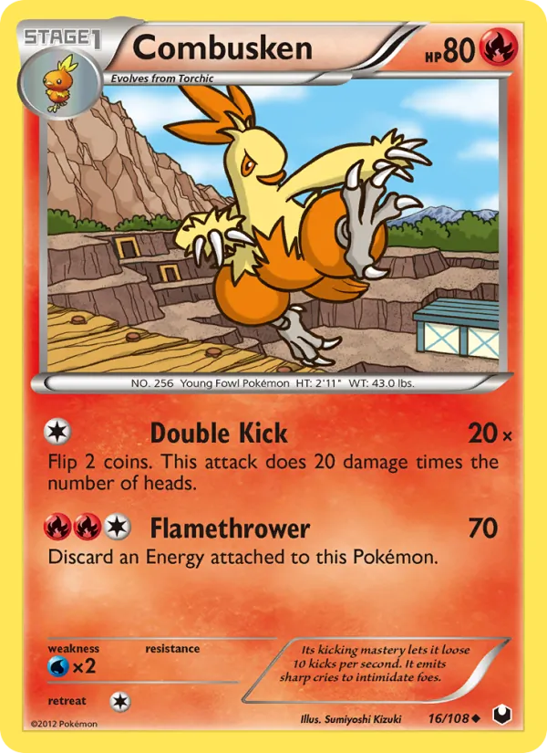 Combusken Pokémon card