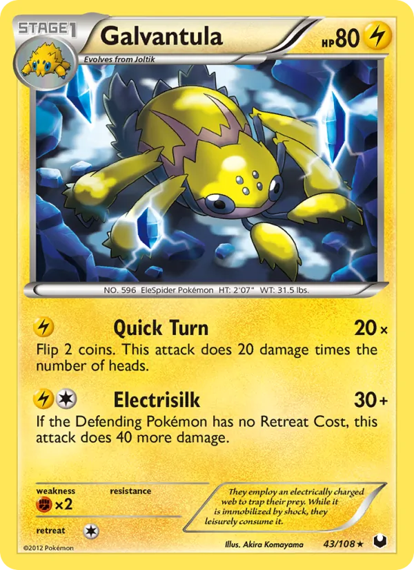 Galvantula Pokémon card