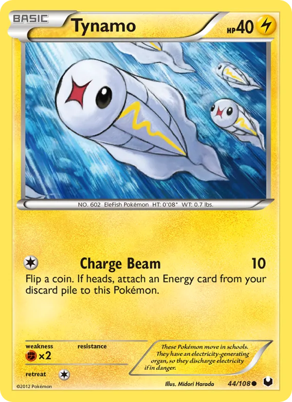 Tynamo Pokémon card