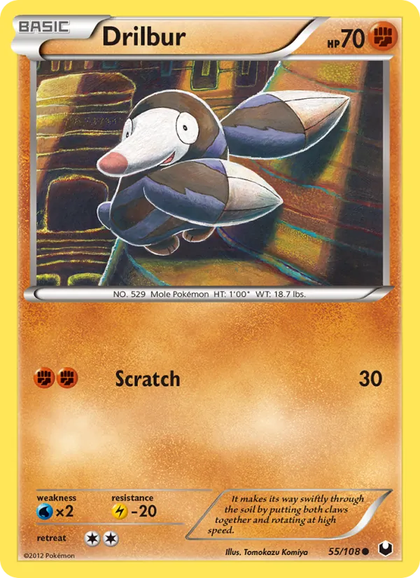 Drilbur Pokémon card
