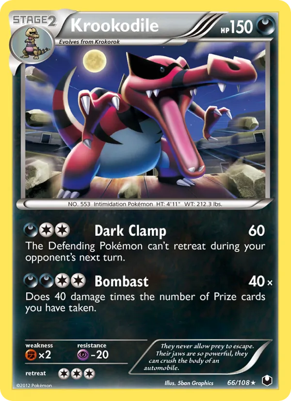 Krookodile Pokémon card