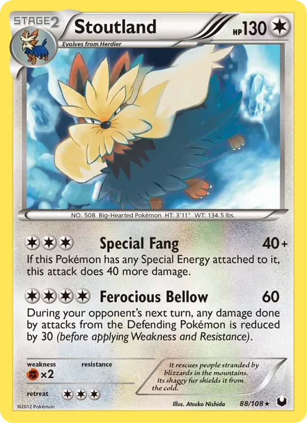 Stoutland card