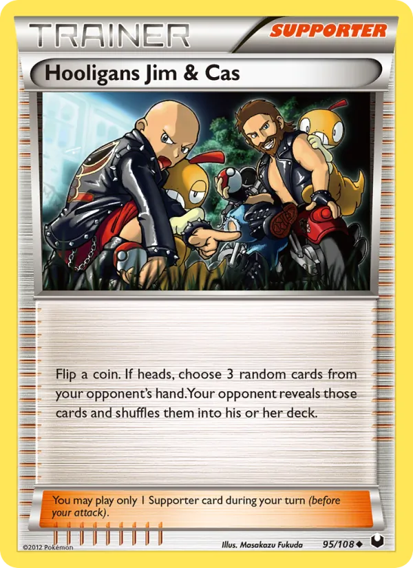 Hooligans Jim & Cas card