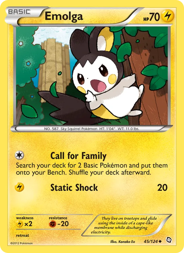 Emolga Pokémon card