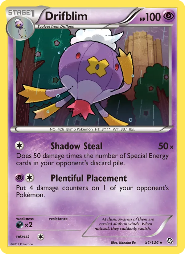 Drifblim Pokémon card