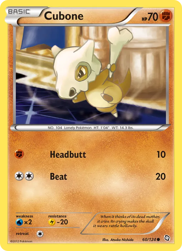 Cubone Pokémon card