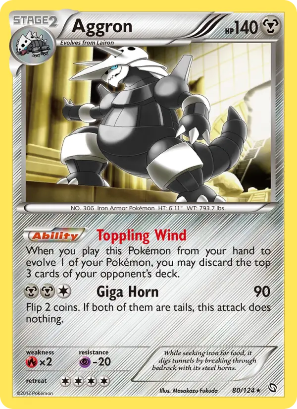 Aggron Pokémon card