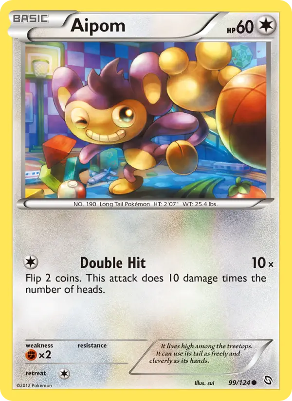 Aipom Pokémon card