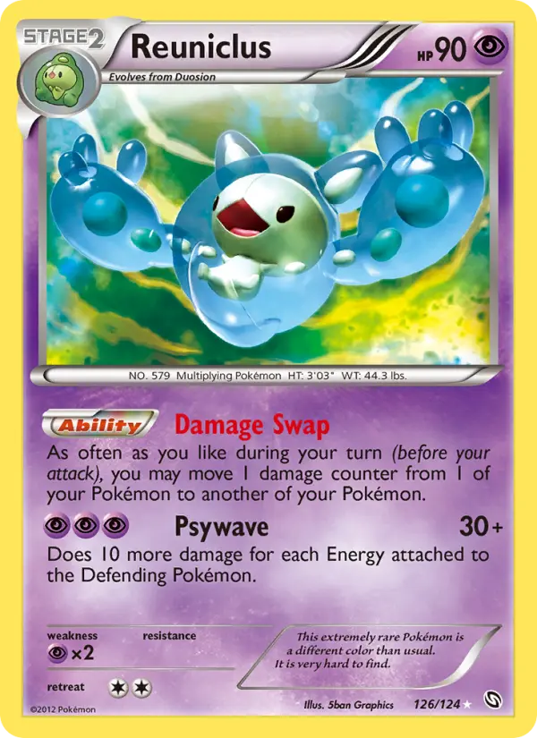 Reuniclus Pokémon card