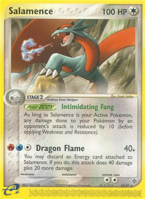 Salamence Pokémon card
