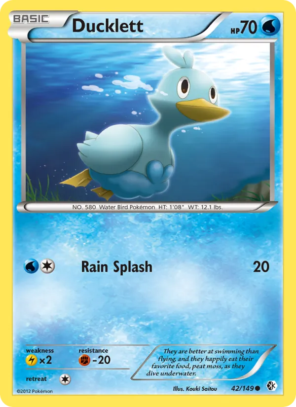 Ducklett Pokémon card