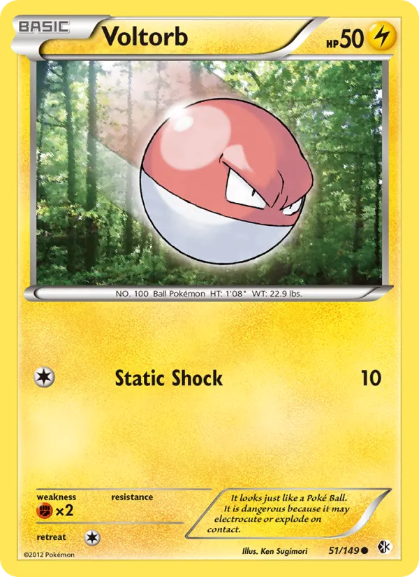 Voltorb Pokémon card