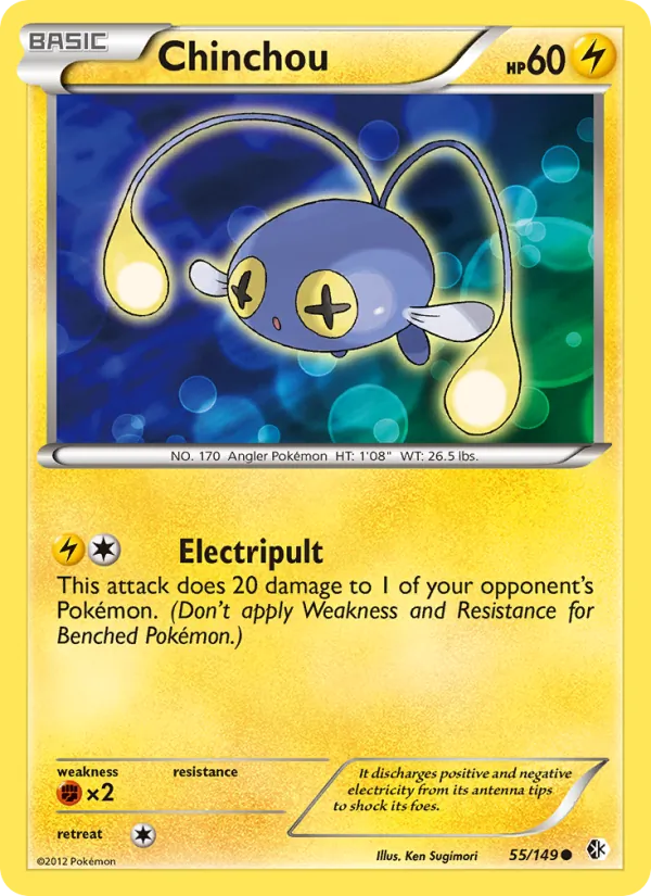 Chinchou Pokémon card