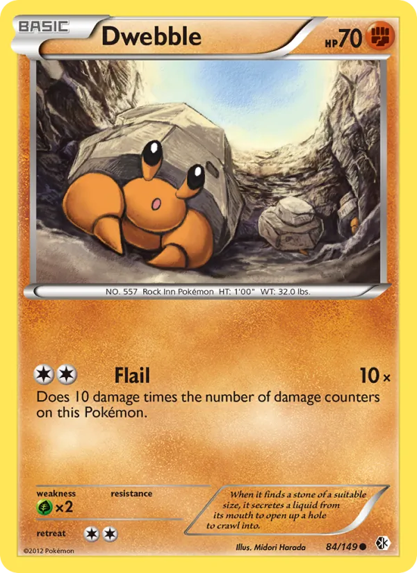 Dwebble Pokémon card