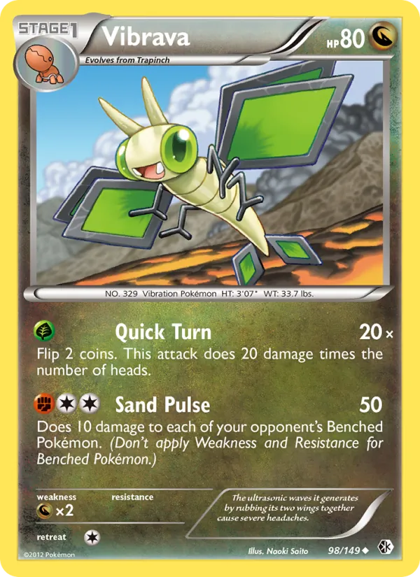 Vibrava Pokémon card