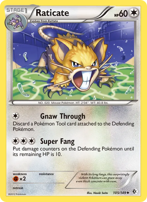 Raticate Pokémon card