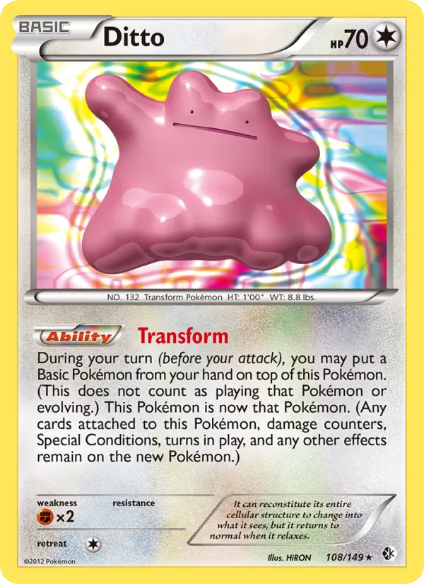 Ditto Pokémon card