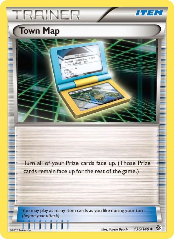 Town Map card