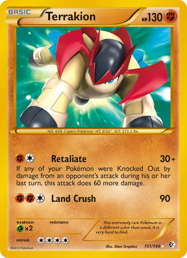 Terrakion Pokémon card