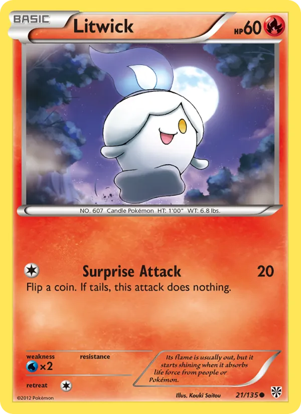 Litwick Pokémon card