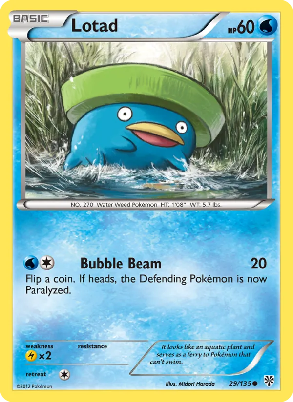 Lotad Pokémon card