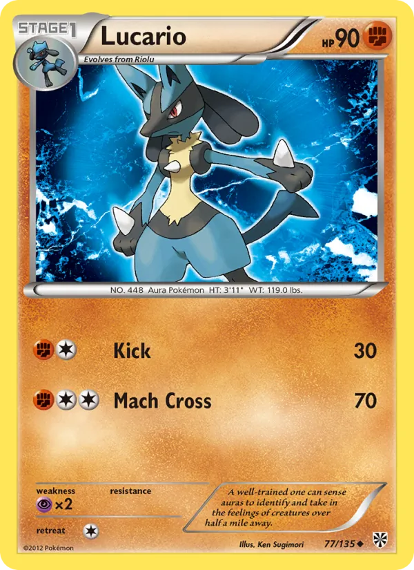 Lucario Pokémon card