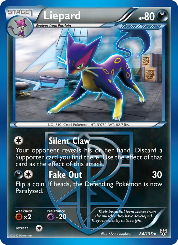 Liepard Pokémon card