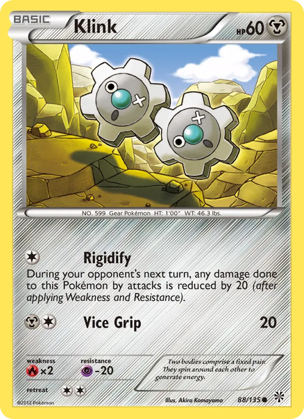 Klink Pokémon card