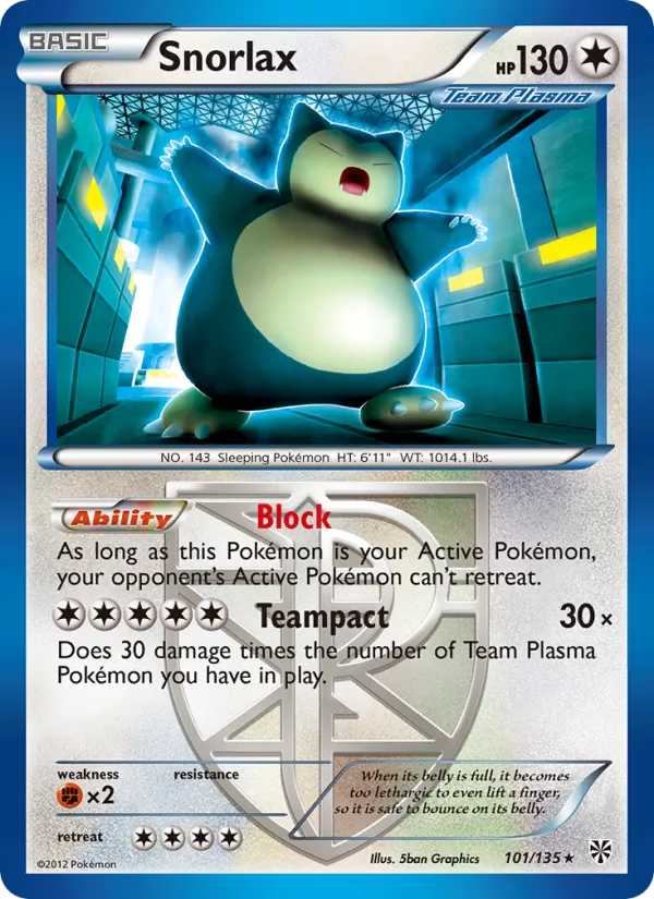 Snorlax Pokémon card