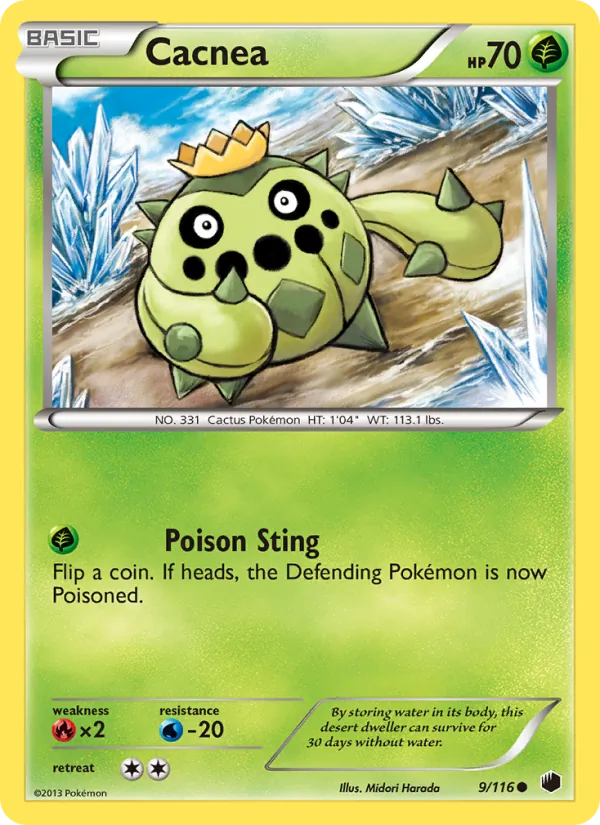Cacnea Pokémon card