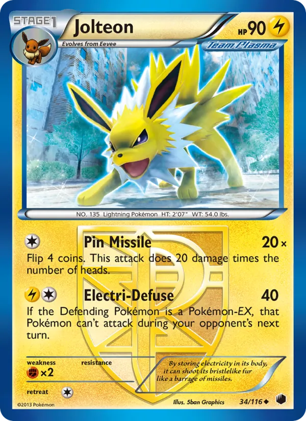 Jolteon Pokémon card