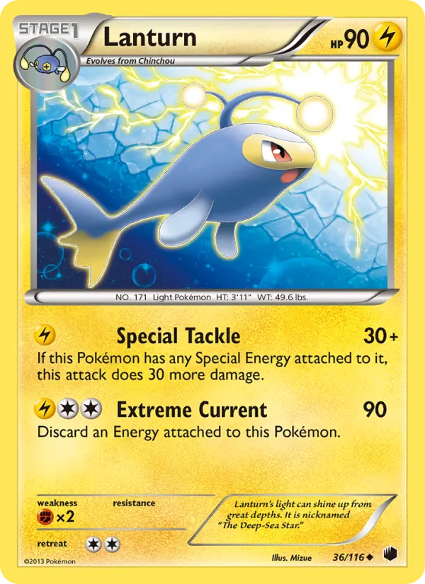 Lanturn Pokémon card