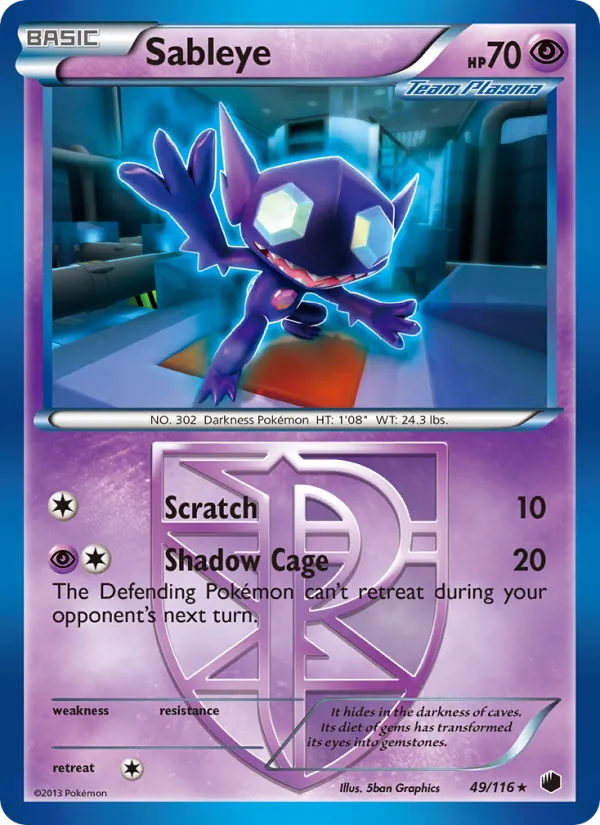Sableye Pokémon card