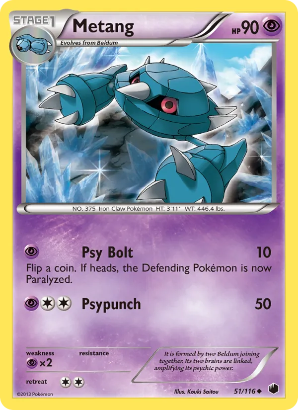 Metang Pokémon card