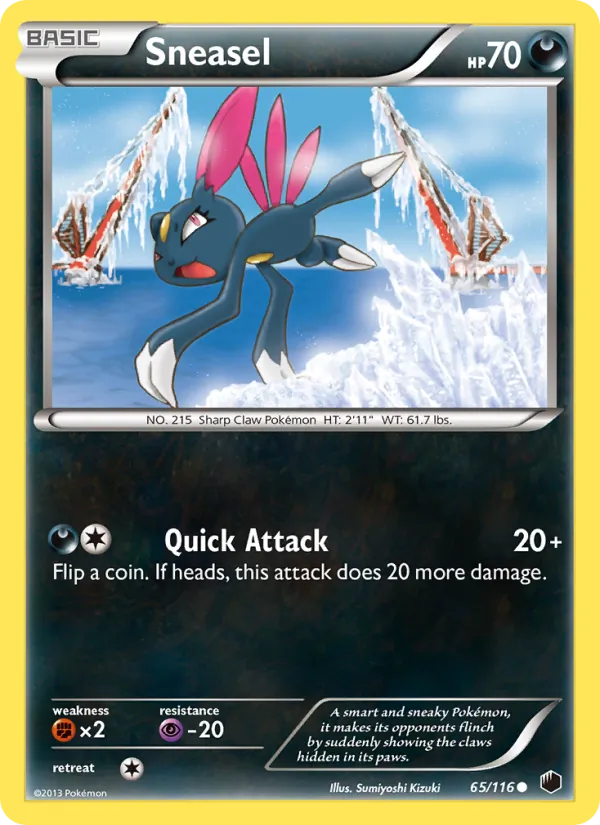 Sneasel Pokémon card